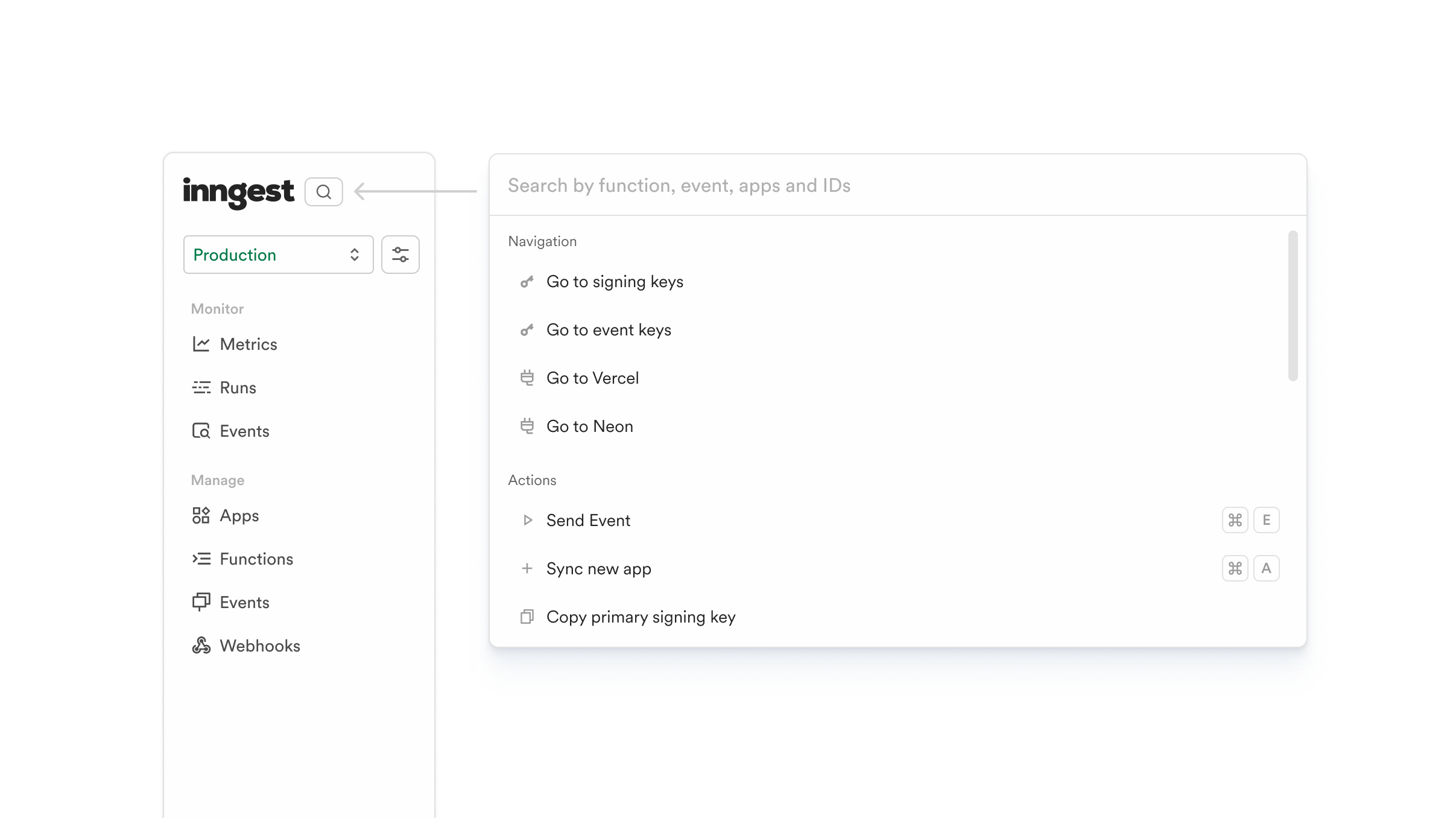 Global search snippet